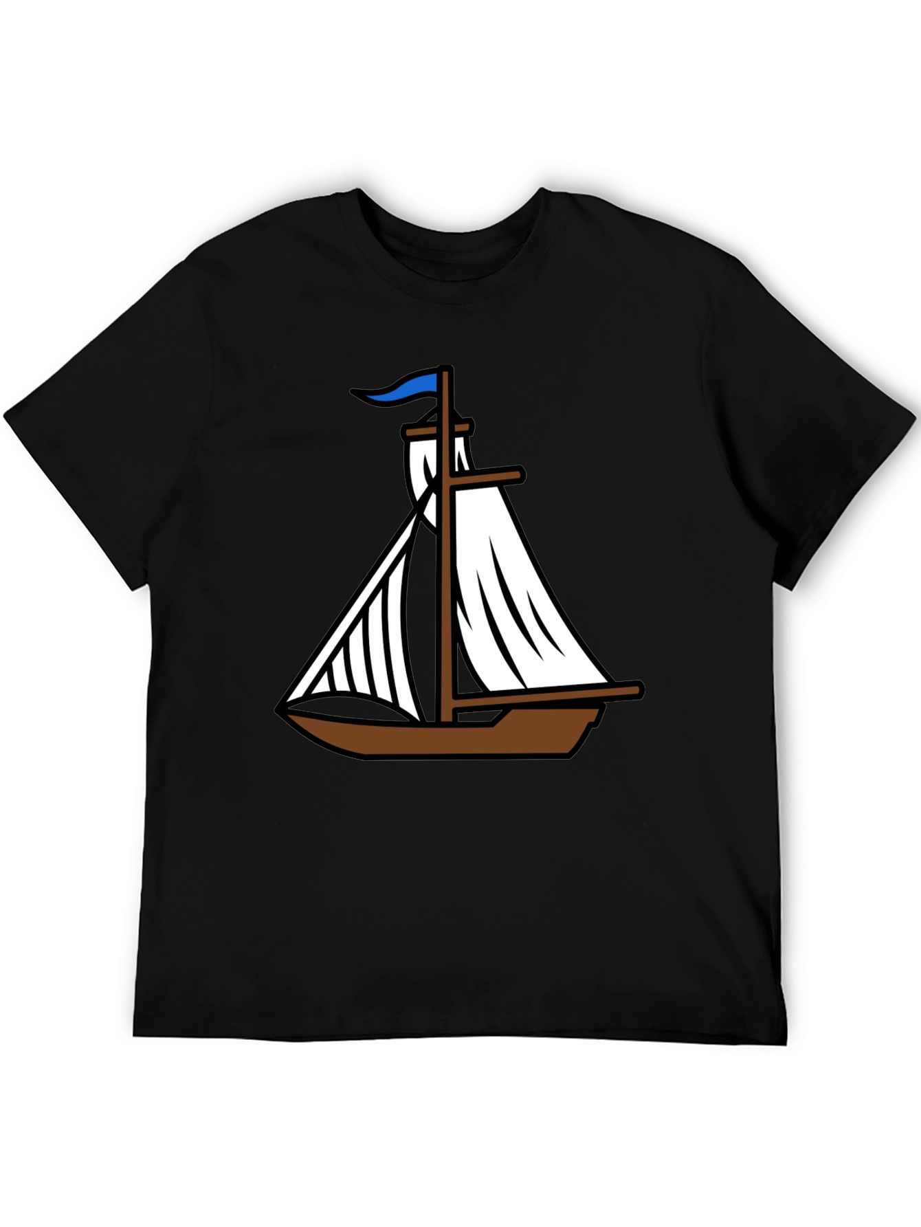 Nautical Sailboat Graphic Tee - Classic Boating Style