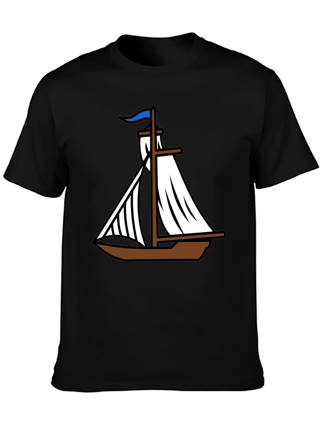 Nautical Sailboat Graphic Tee - Classic Boating Style