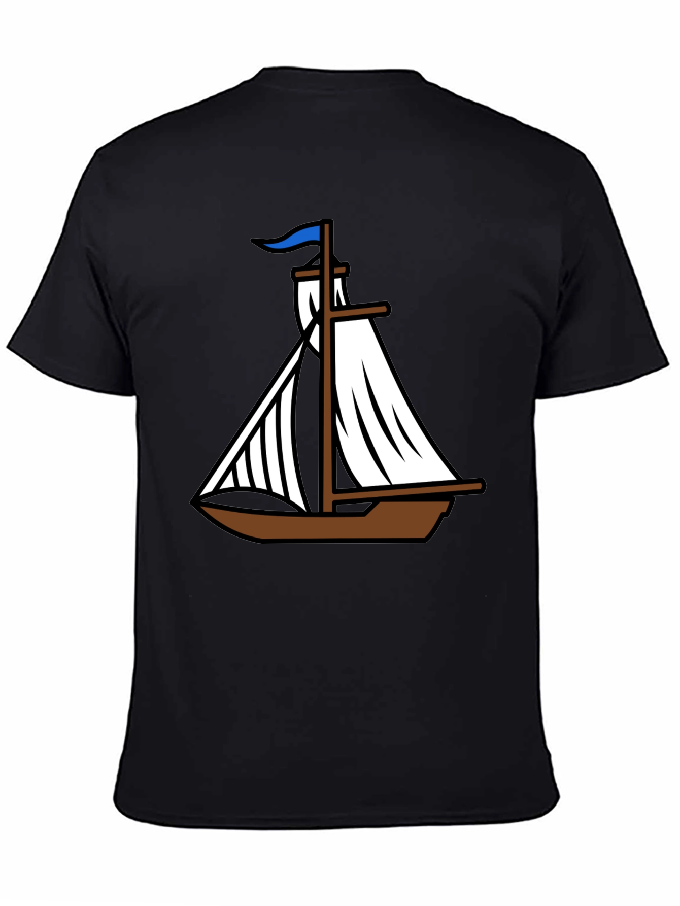 Nautical Sailboat Graphic Tee - Classic Boating Style