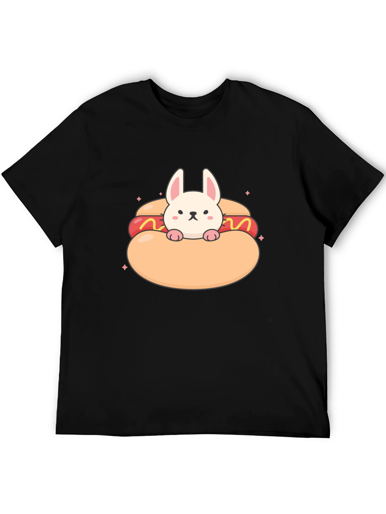 Bunny in a Hotdog T-Shirt: Cute & Comfy Tee