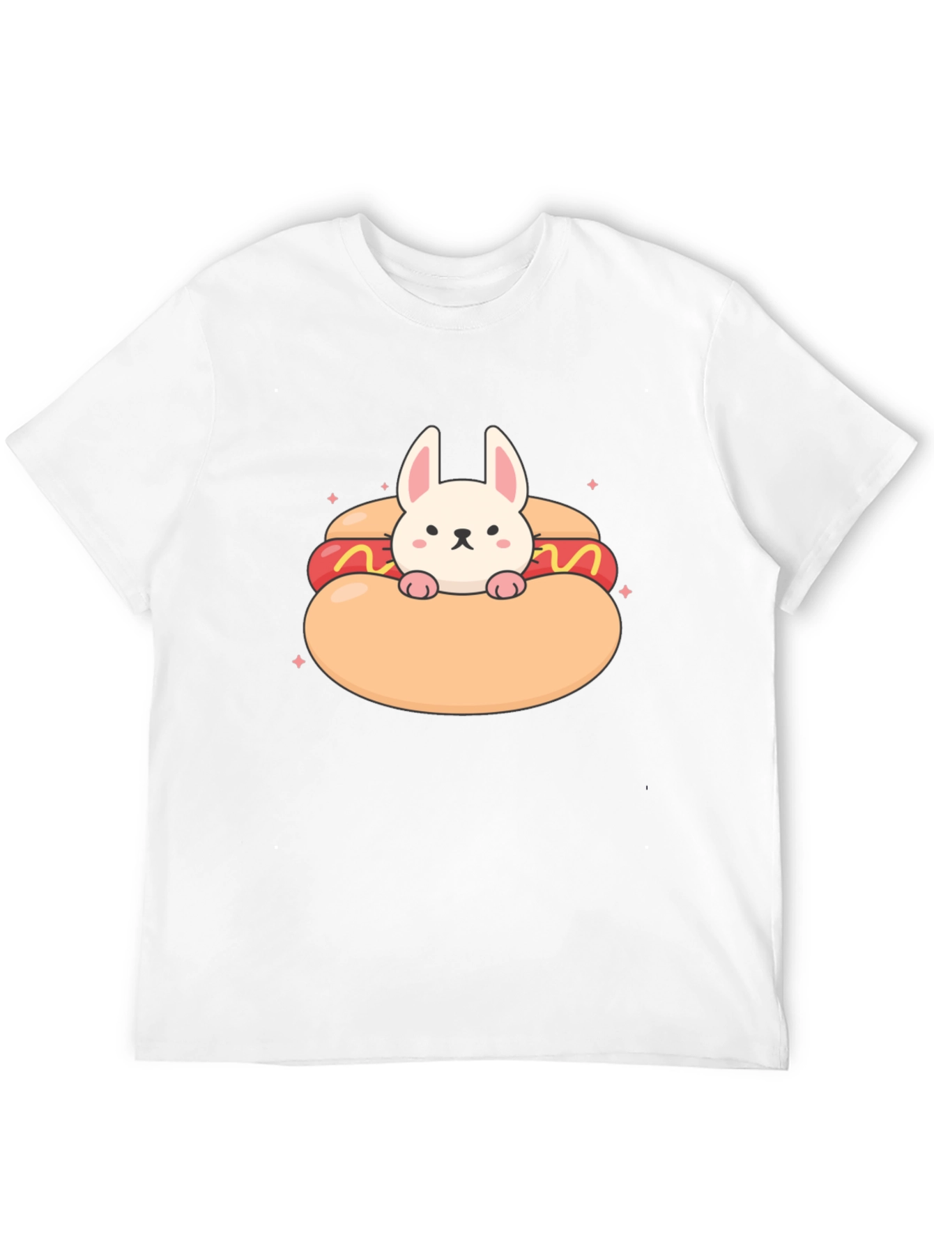 Bunny in a Hotdog T-Shirt: Cute & Comfy Tee