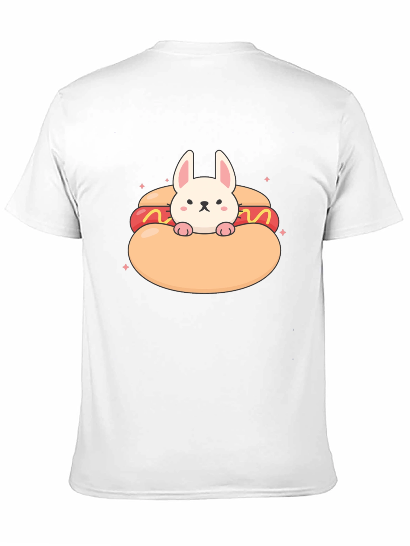 Bunny in a Hotdog T-Shirt: Cute & Comfy Tee