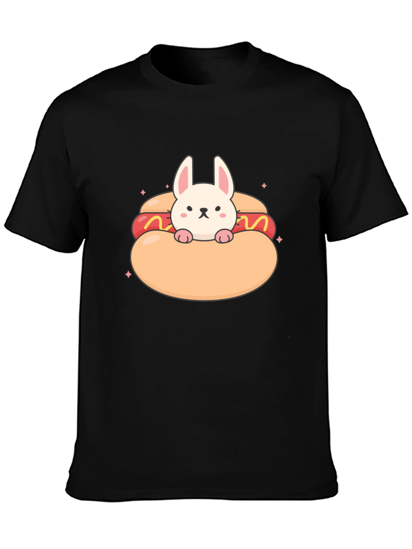 Bunny in a Hotdog T-Shirt: Cute & Comfy Tee