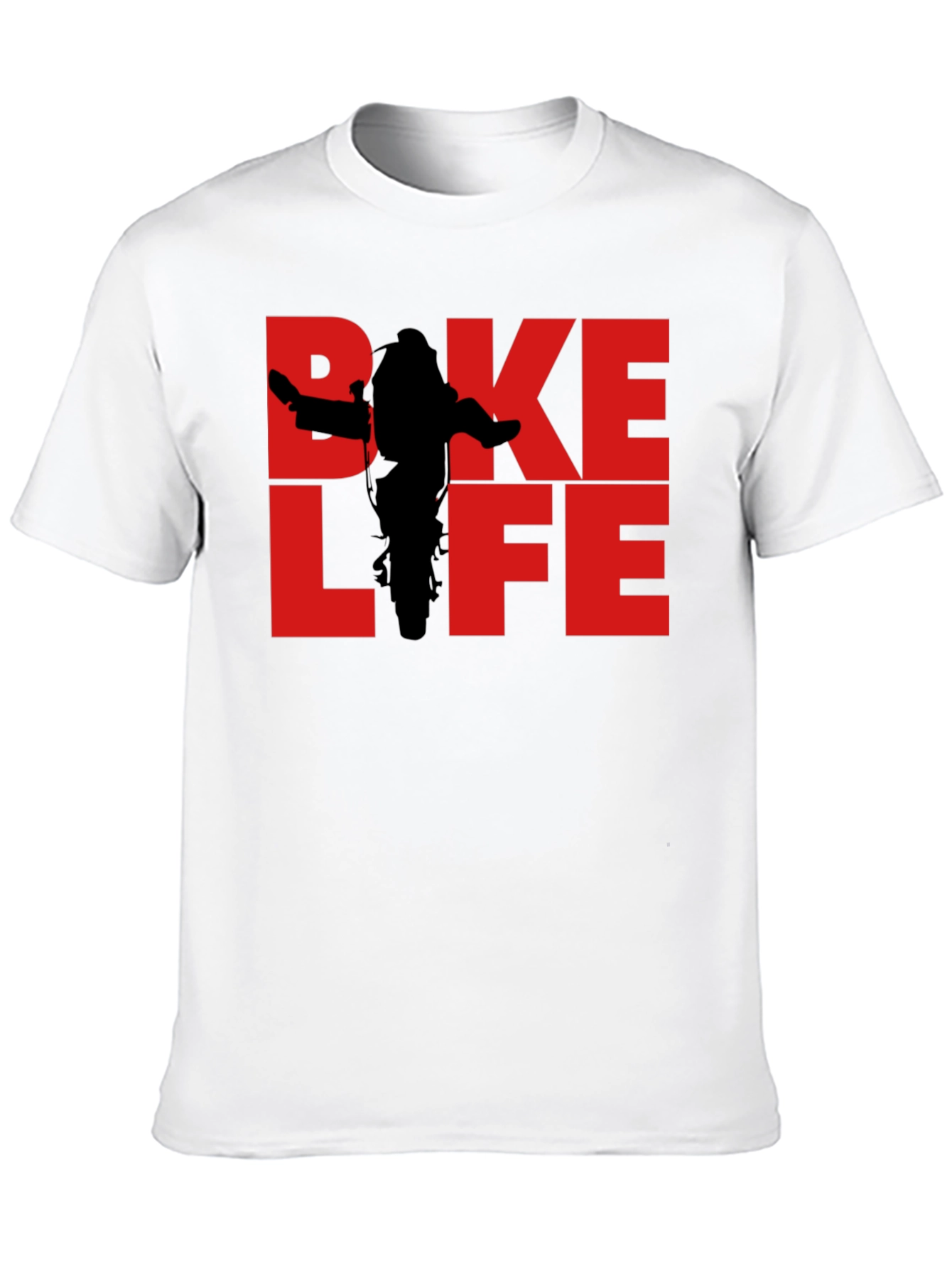 Bike Life Graphic Tee - Black Cotton T-Shirt