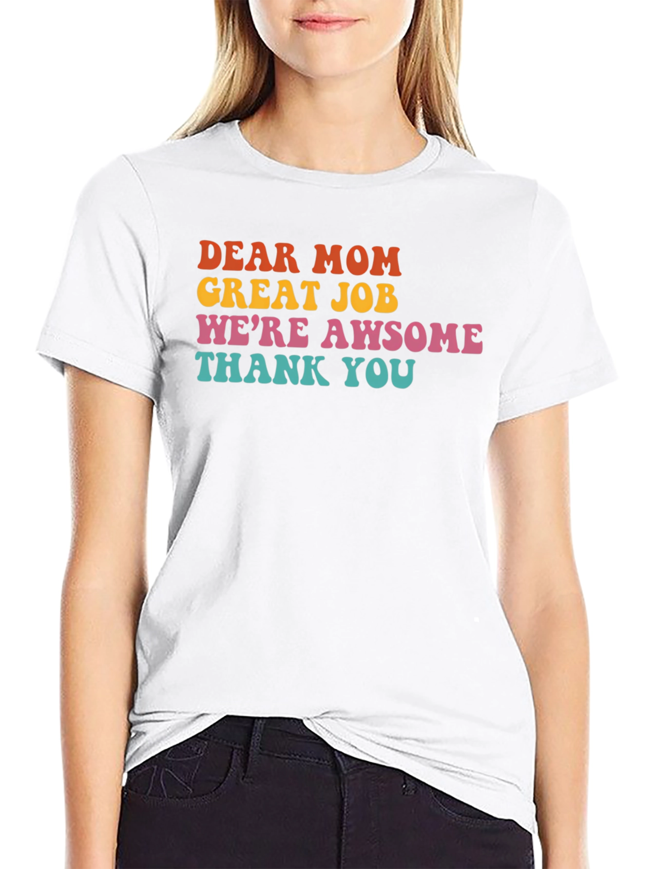 Dear Mom Graphic T-Shirt - Awesome Family Tee