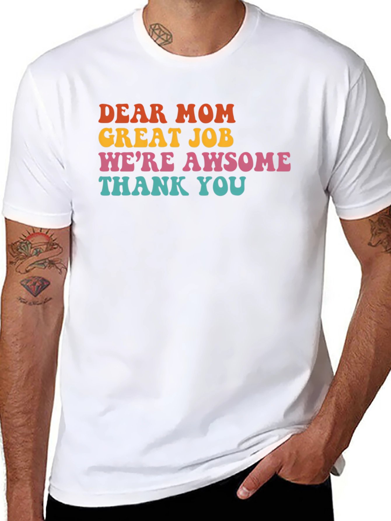 Dear Mom Graphic T-Shirt - Awesome Family Tee