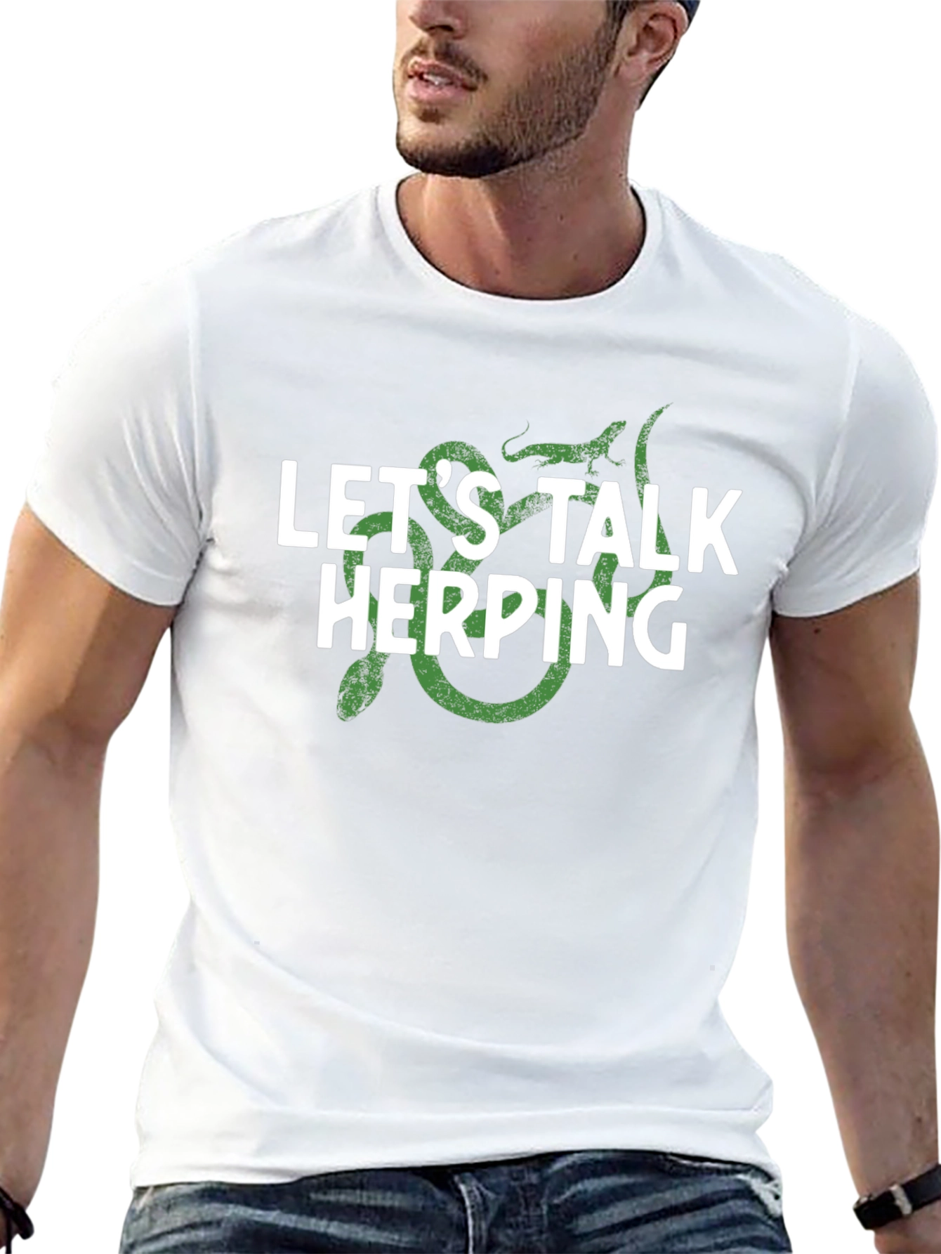 Lets Talk Herping Graphic T-Shirt - Reptile Lover Tee