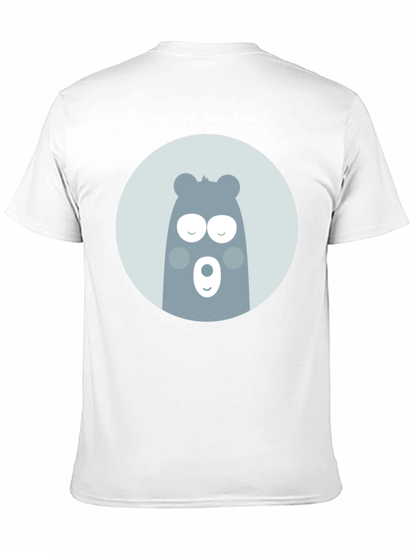Cute Bear Graphic Black T-Shirt