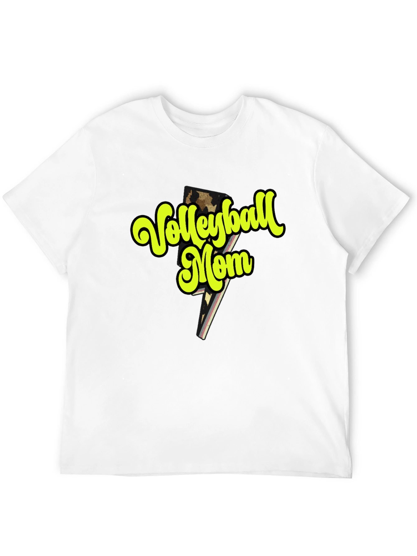 Volleyball Mom Graphic Tee - Black