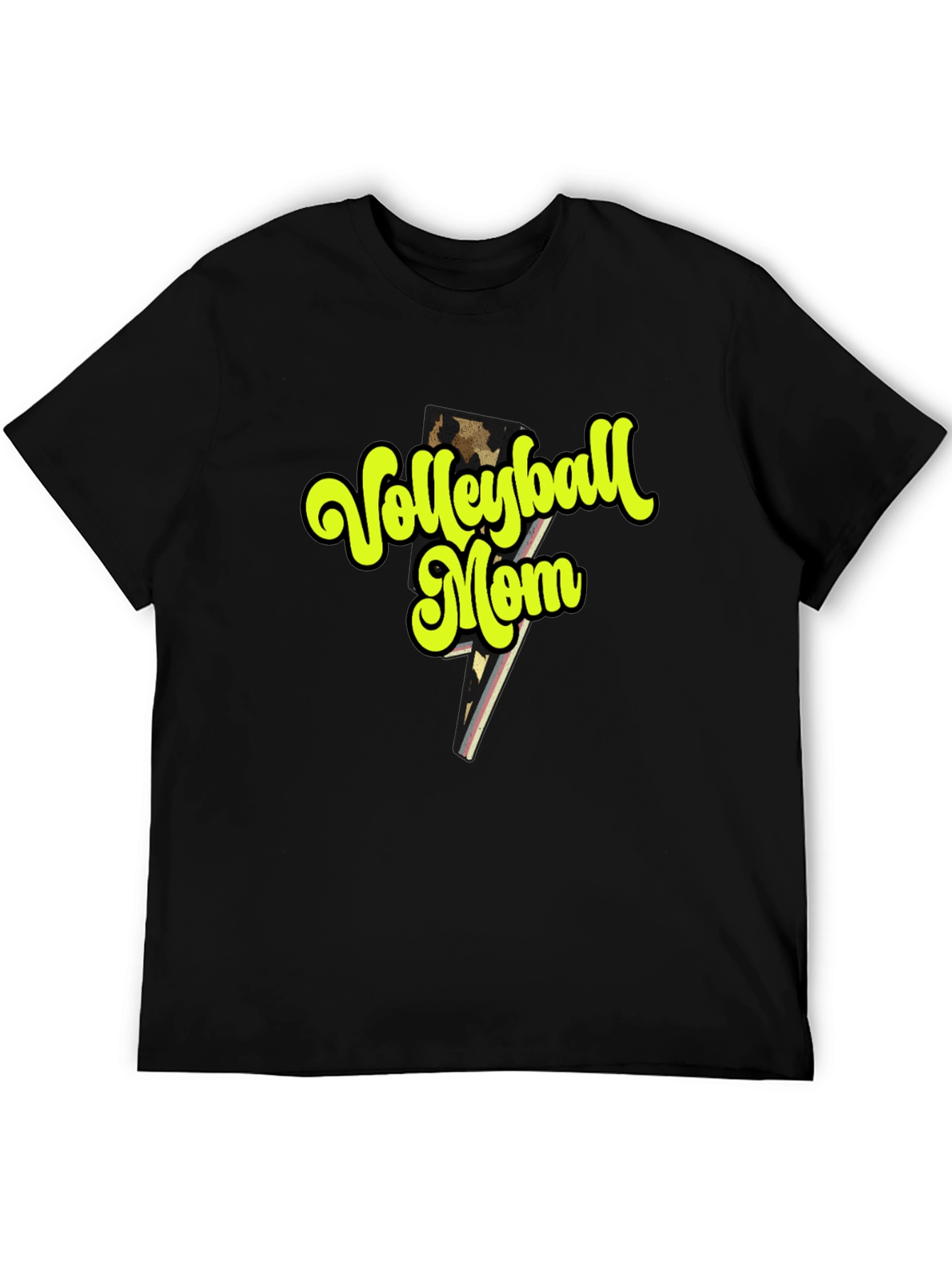 Volleyball Mom Graphic Tee - Black