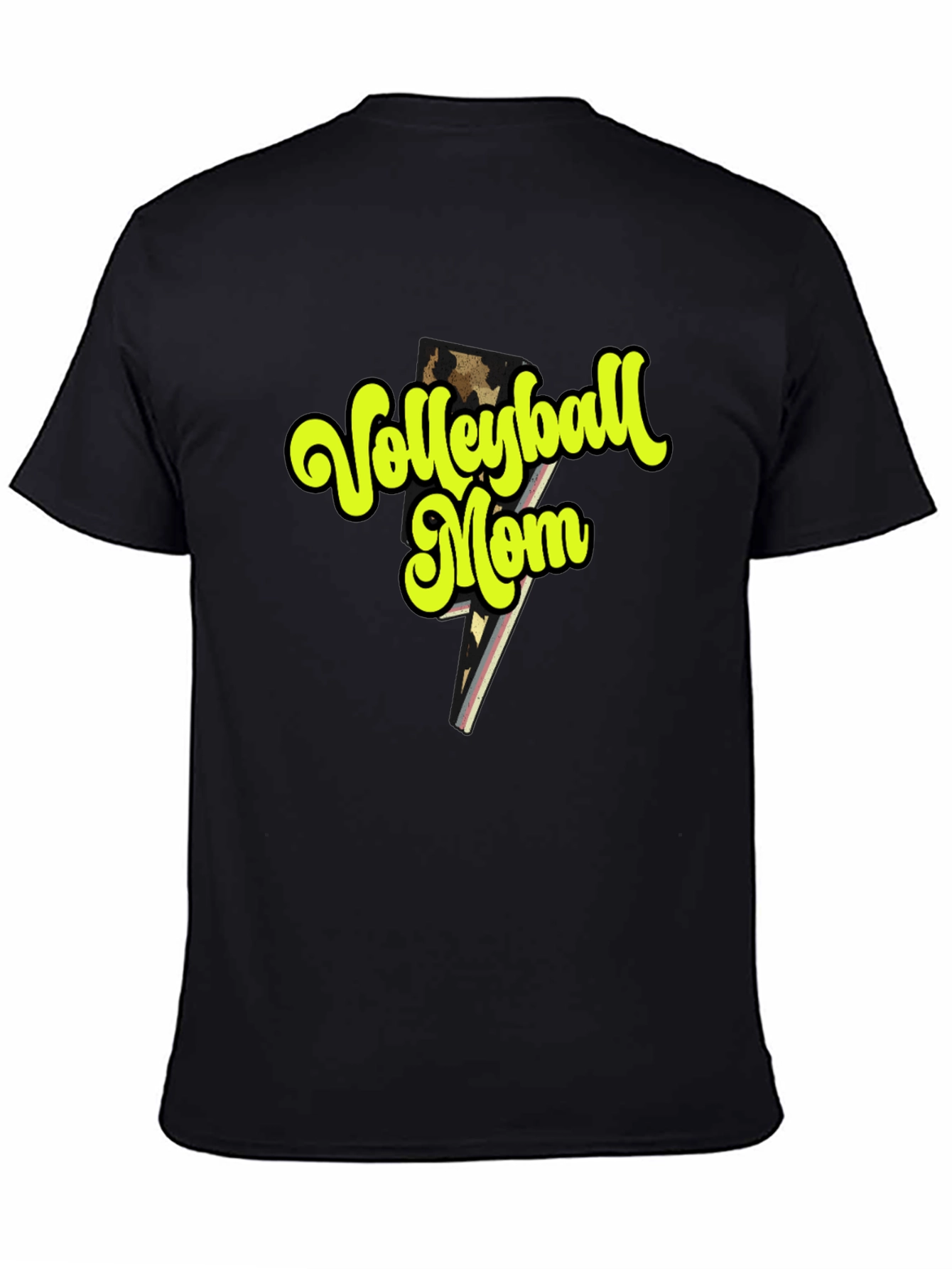 Volleyball Mom Graphic Tee - Black