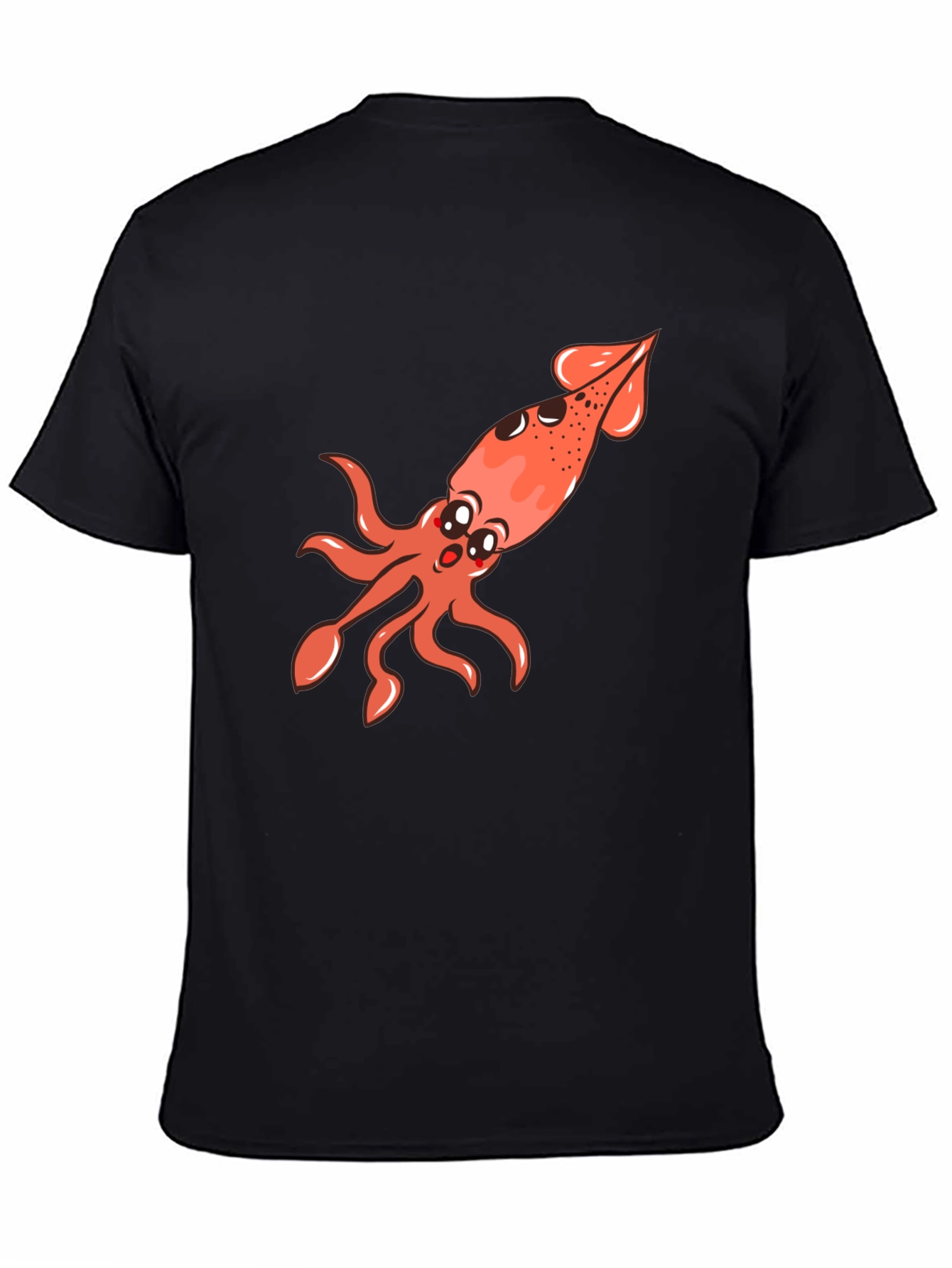 Squid Graphic Tee - Black Unisex T-Shirt