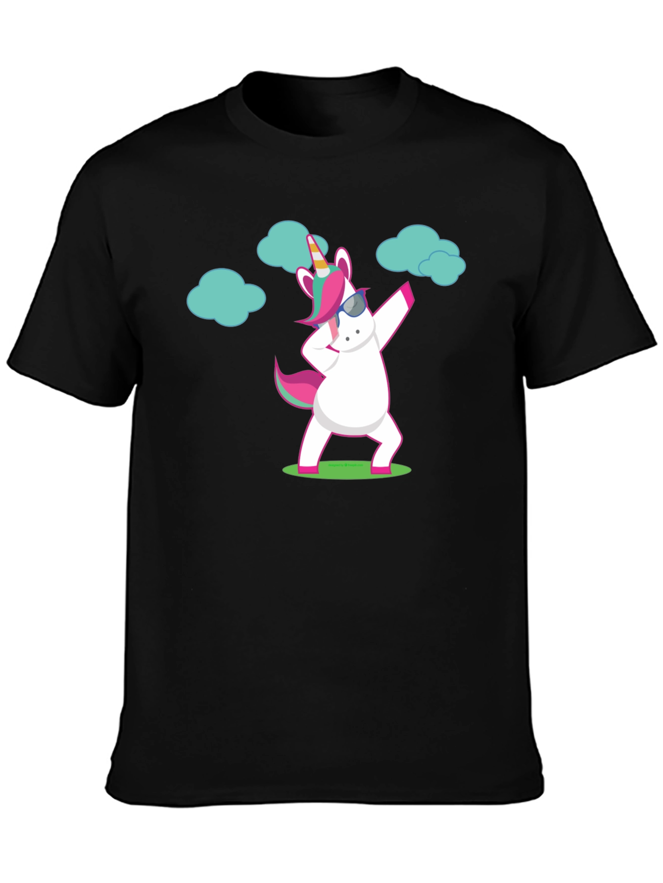 Unicorn Dab Black T-Shirt