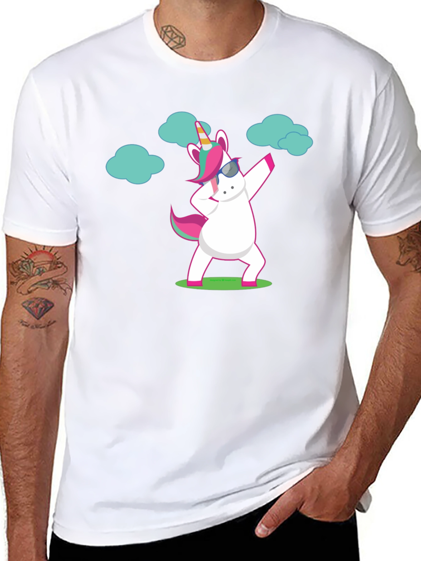 Unicorn Dab Black T-Shirt