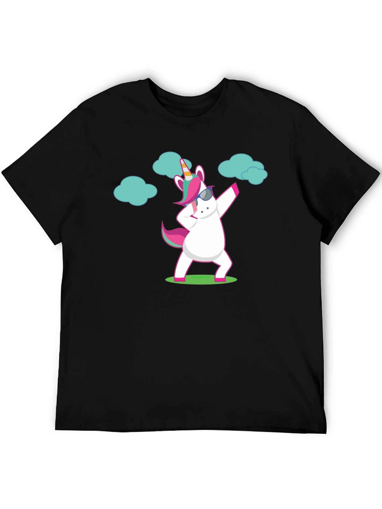 Unicorn Dab Black T-Shirt