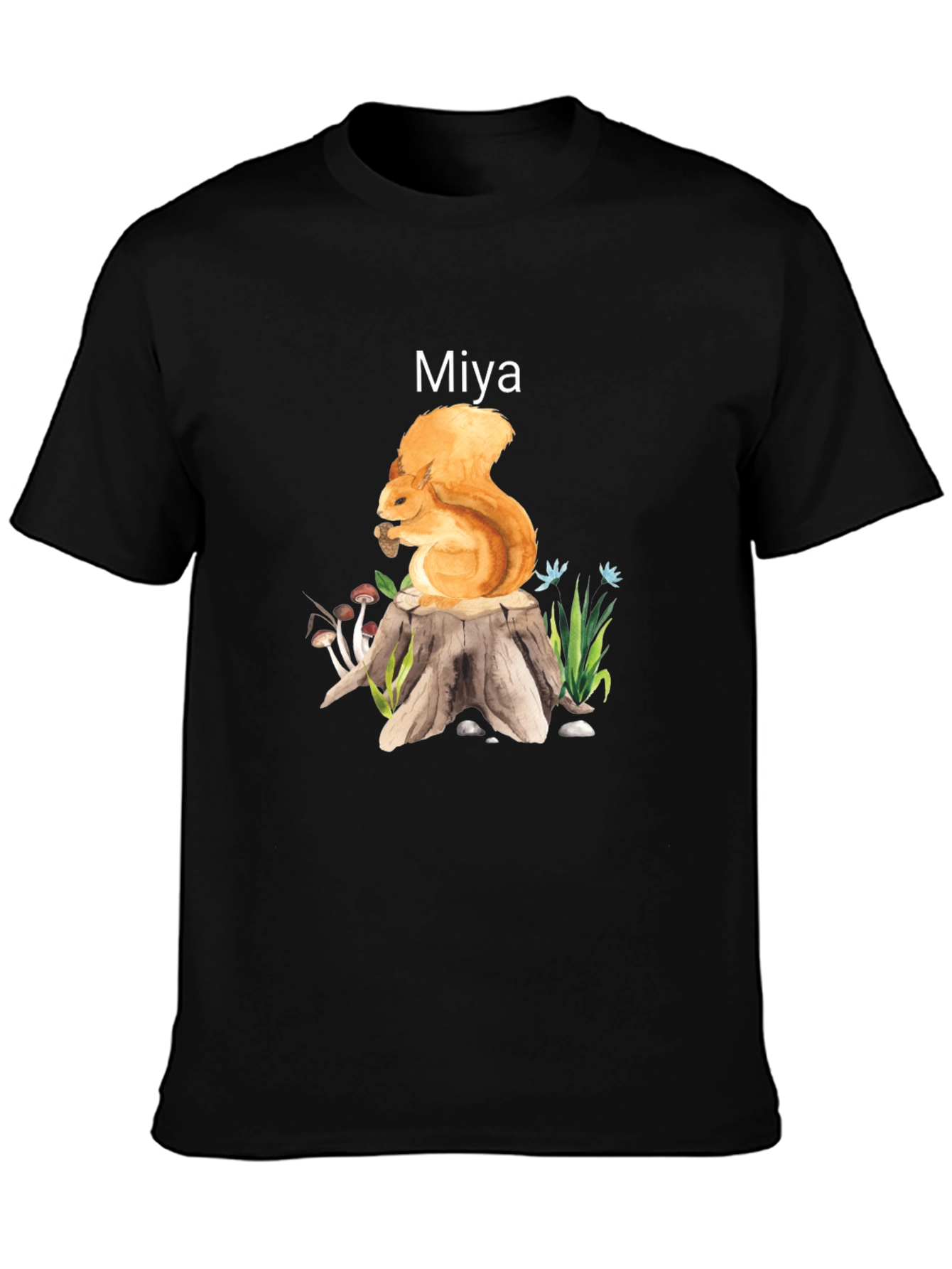 Squirrel on Stump Graphic Tee - Miya