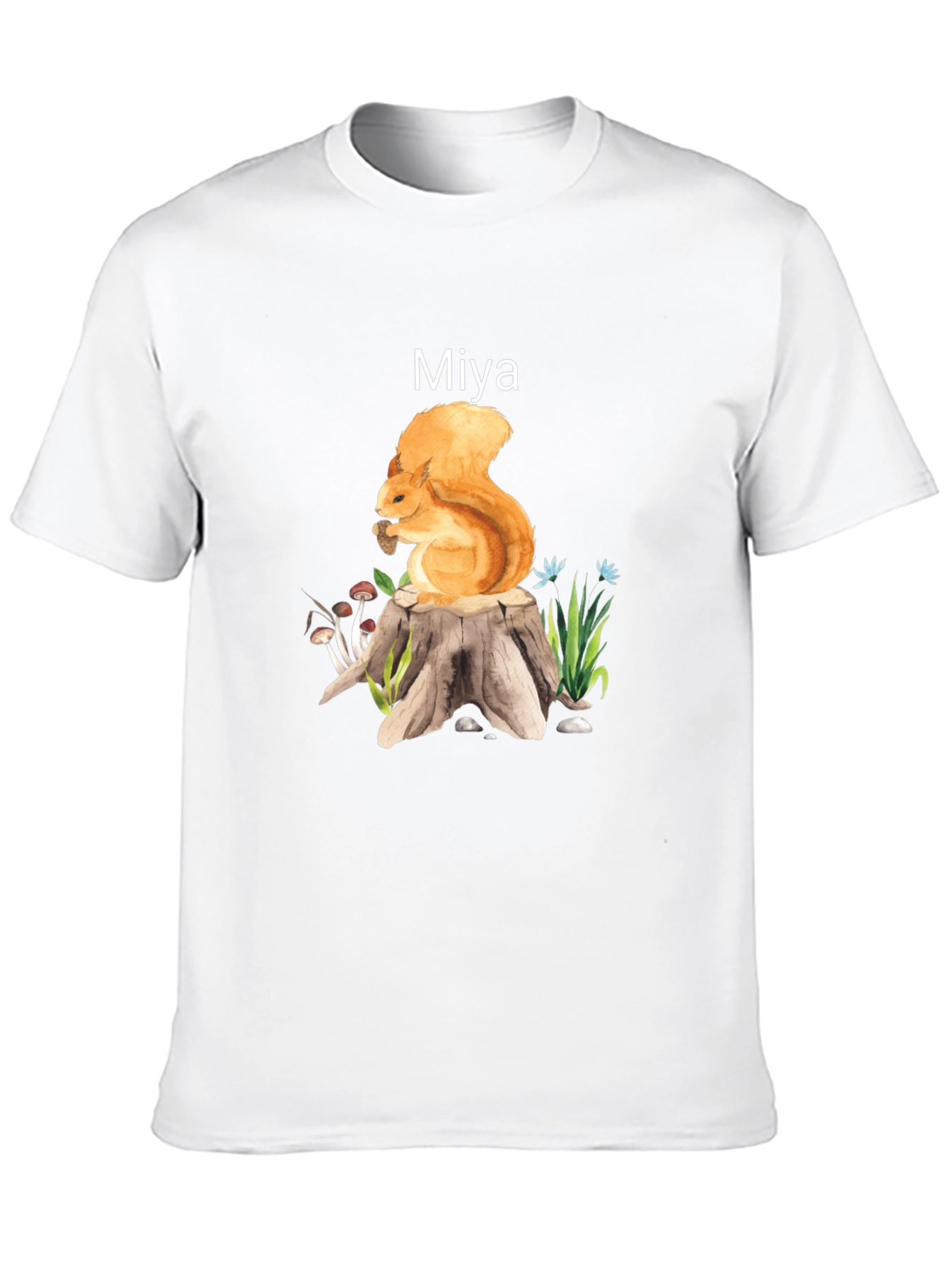 Squirrel on Stump Graphic Tee - Miya