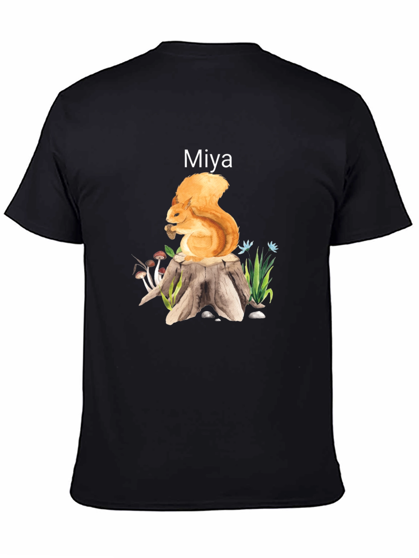 Squirrel on Stump Graphic Tee - Miya