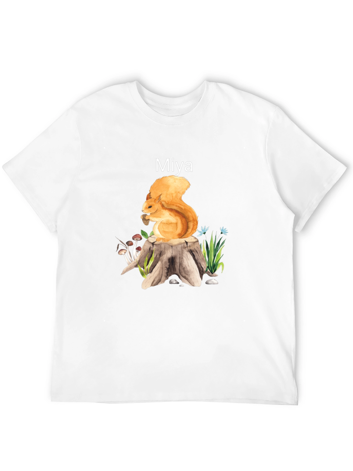 Squirrel on Stump Graphic Tee - Miya