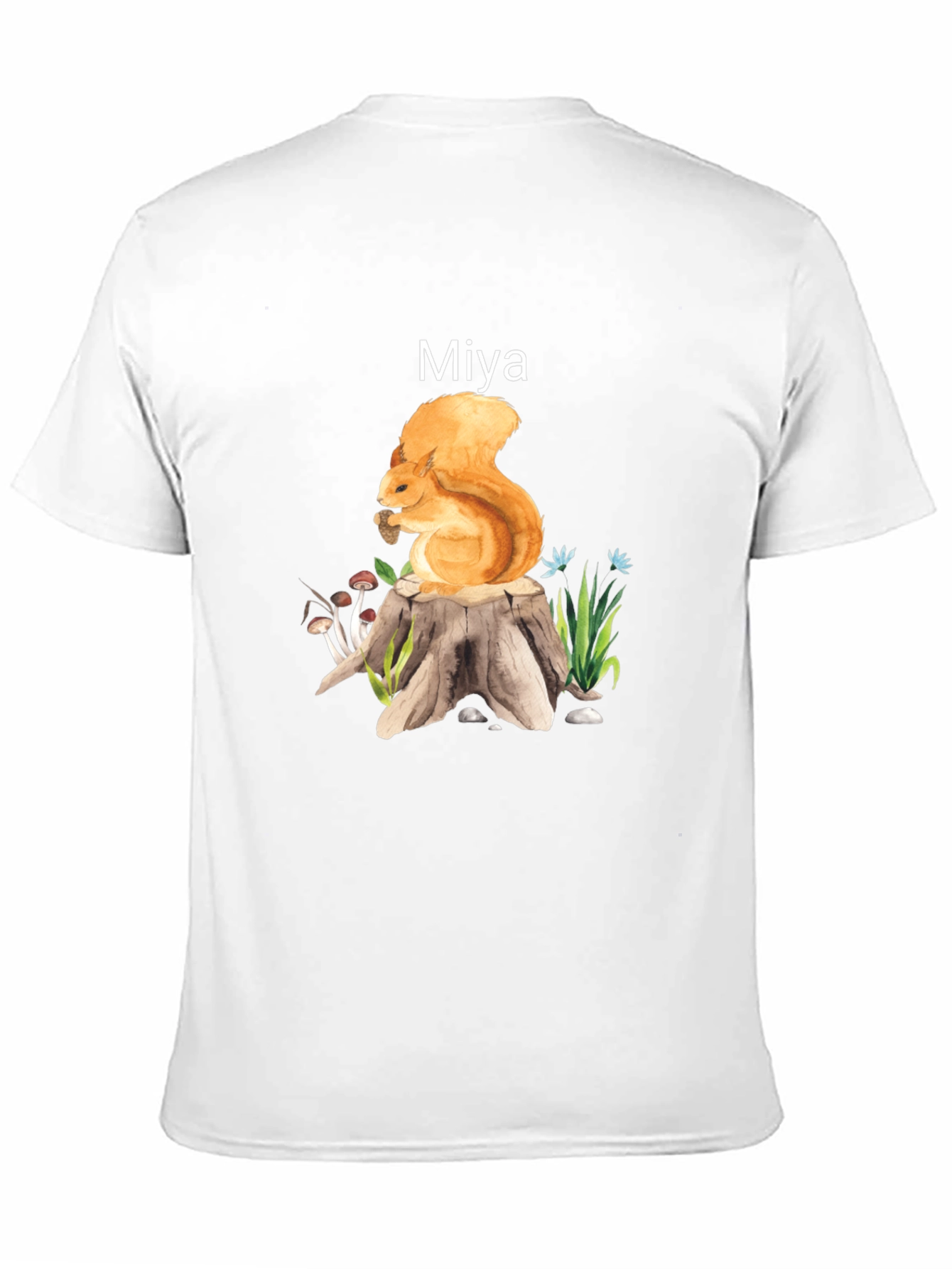 Squirrel on Stump Graphic Tee - Miya