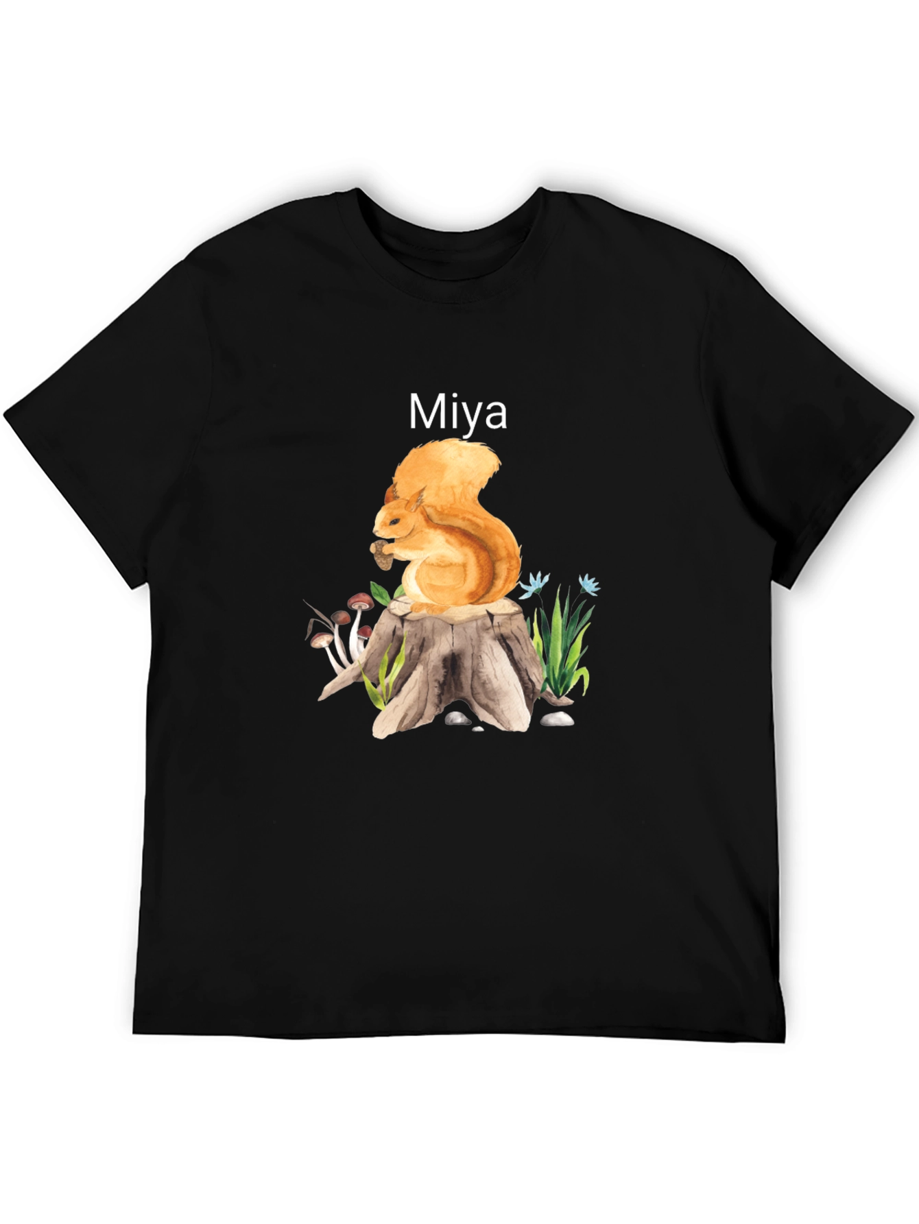 Squirrel on Stump Graphic Tee - Miya