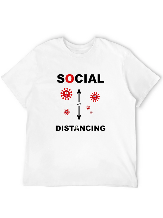 Social Distancing Novelty Graphic T-Shirt