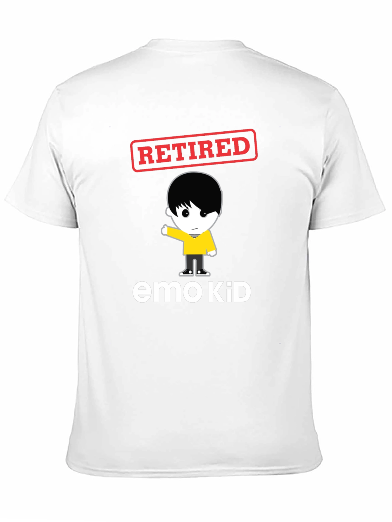 Retired Emo Kid Black Graphic Tee