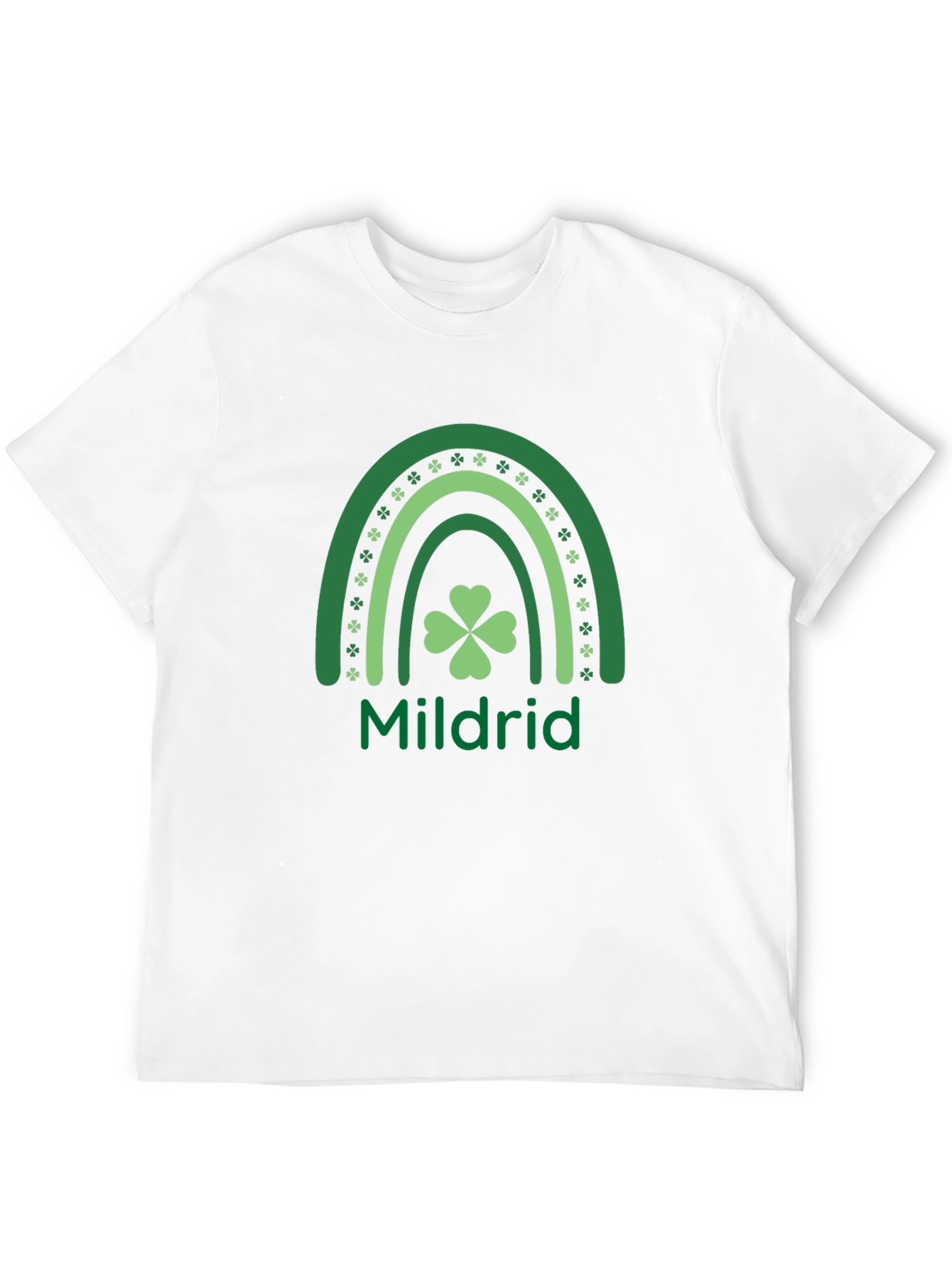 Mildrid St. Patricks Day Rainbow Shamrock T-Shirt