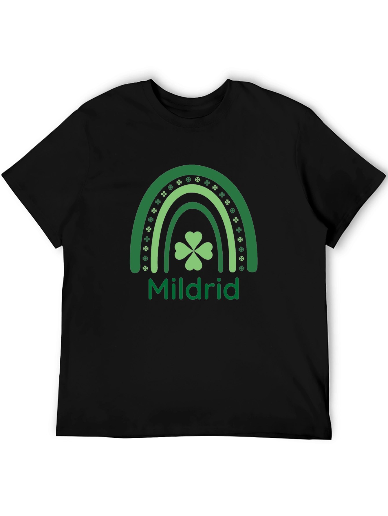 Mildrid St. Patricks Day Rainbow Shamrock T-Shirt