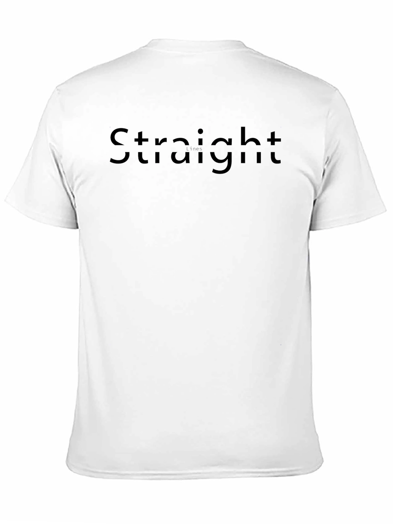 Straight Black Graphic Tee