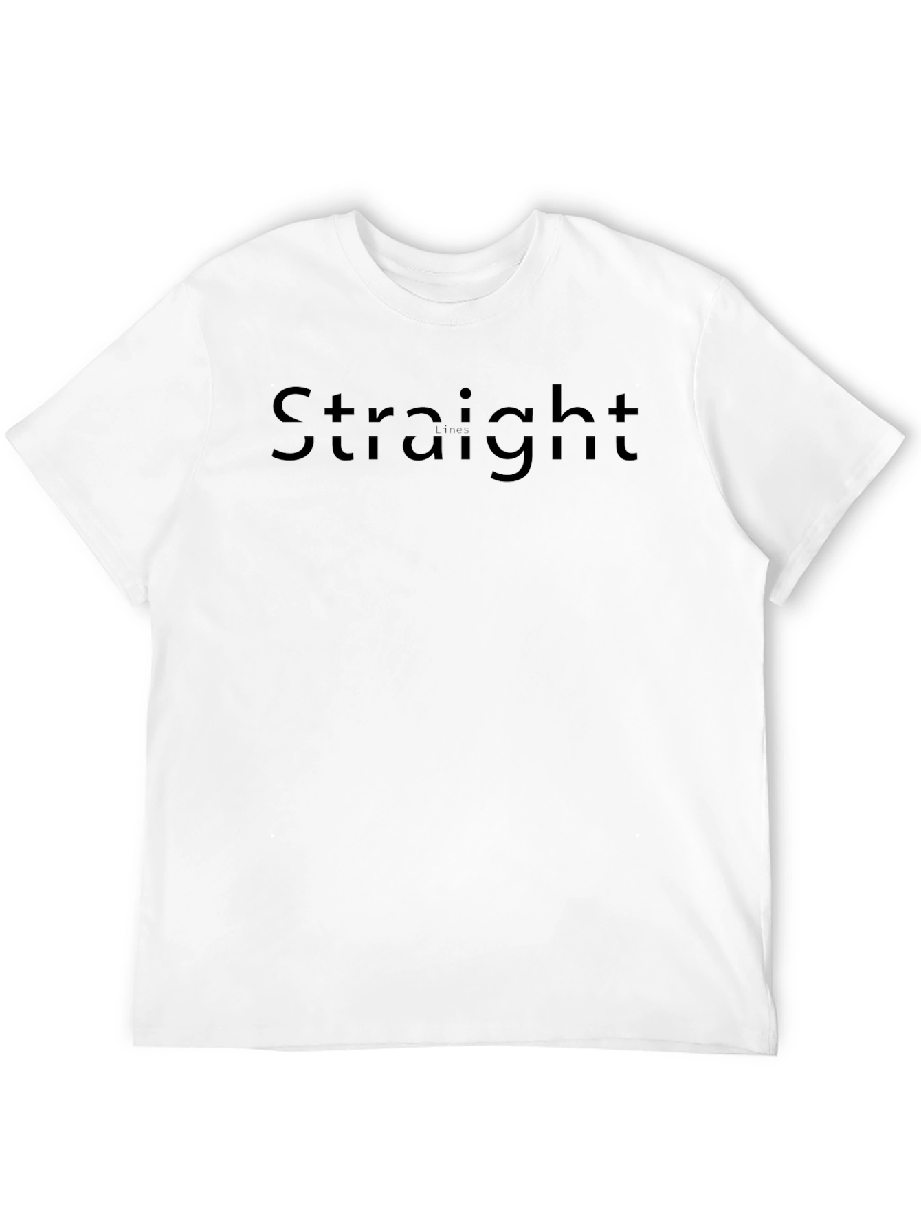 Straight Black Graphic Tee