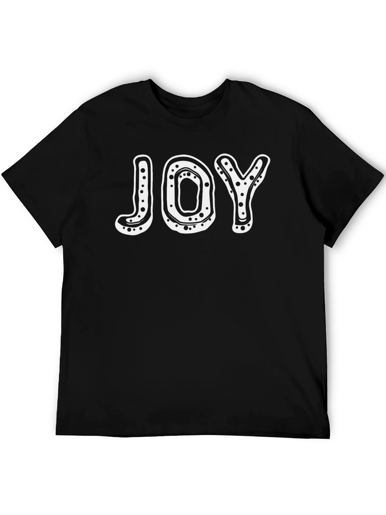 Joy Graphic Tee - Black Cotton T-Shirt
