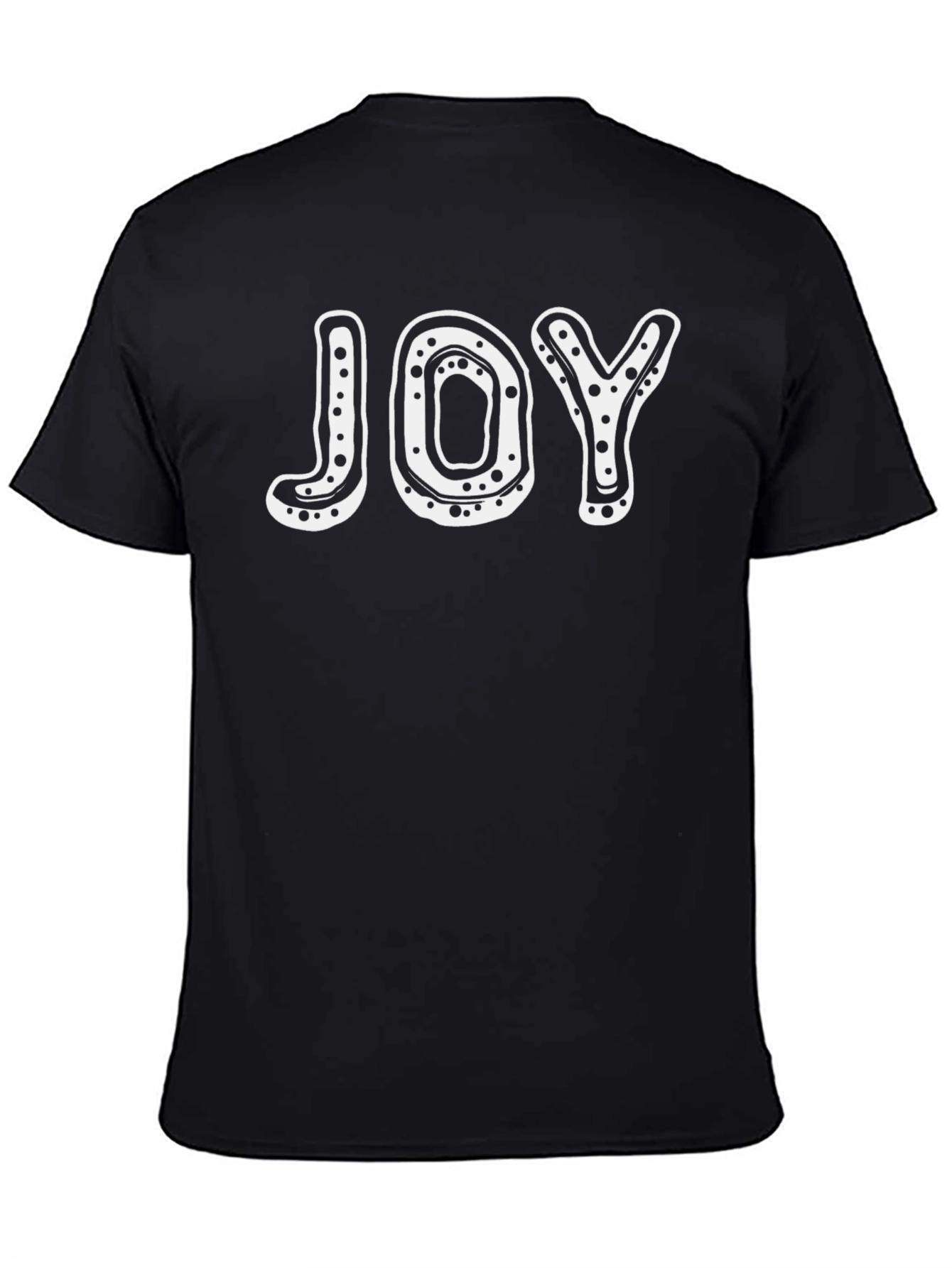 Joy Graphic Tee - Black Cotton T-Shirt