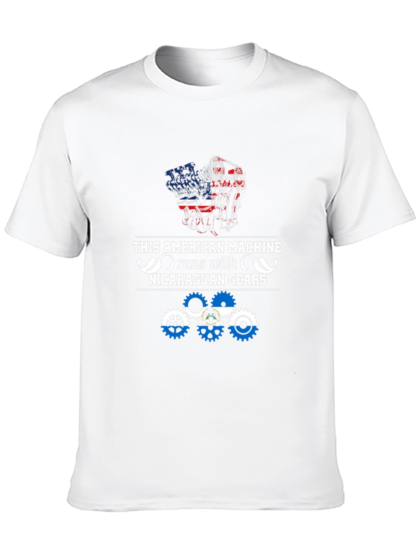 American Machine Nicaragua Gears Graphic Tee