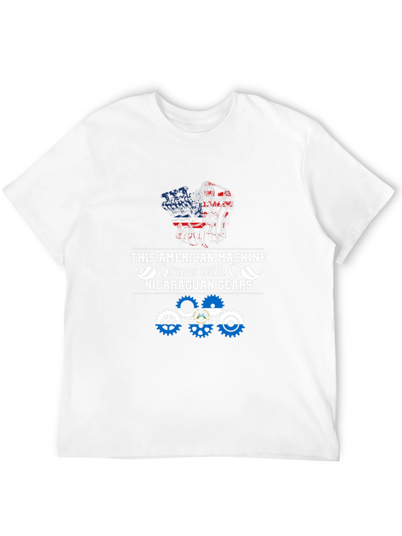 American Machine Nicaragua Gears Graphic Tee