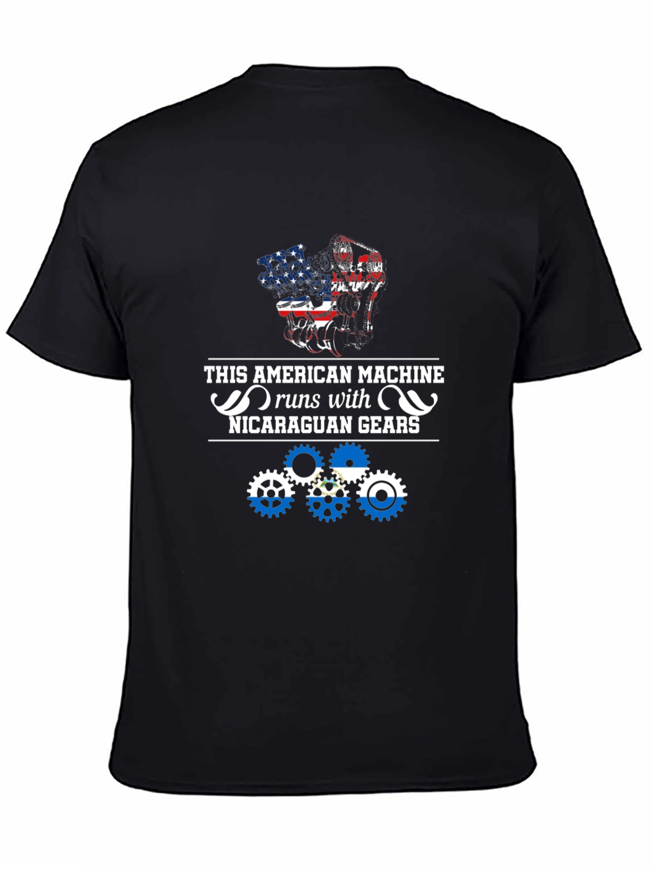 American Machine Nicaragua Gears Graphic Tee