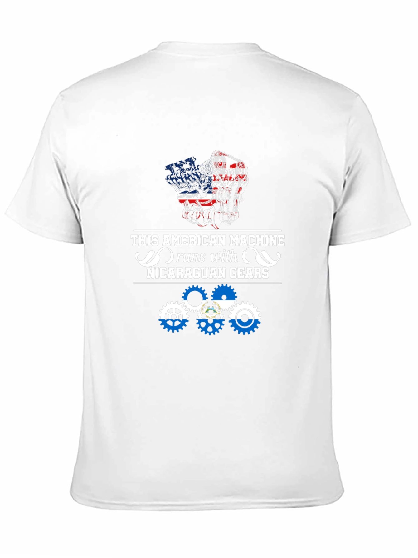 American Machine Nicaragua Gears Graphic Tee