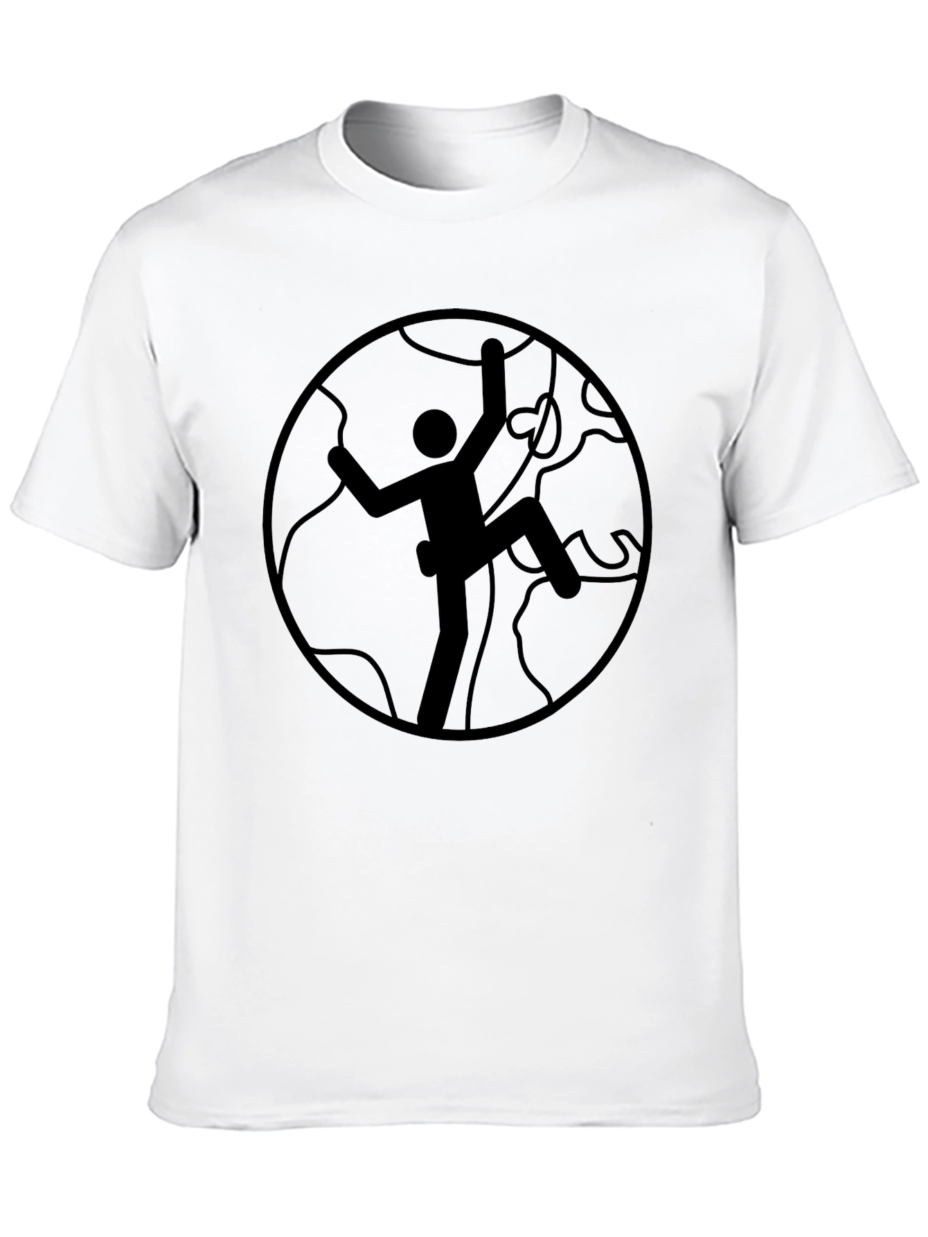 Climbing Graphic Black T-Shirt