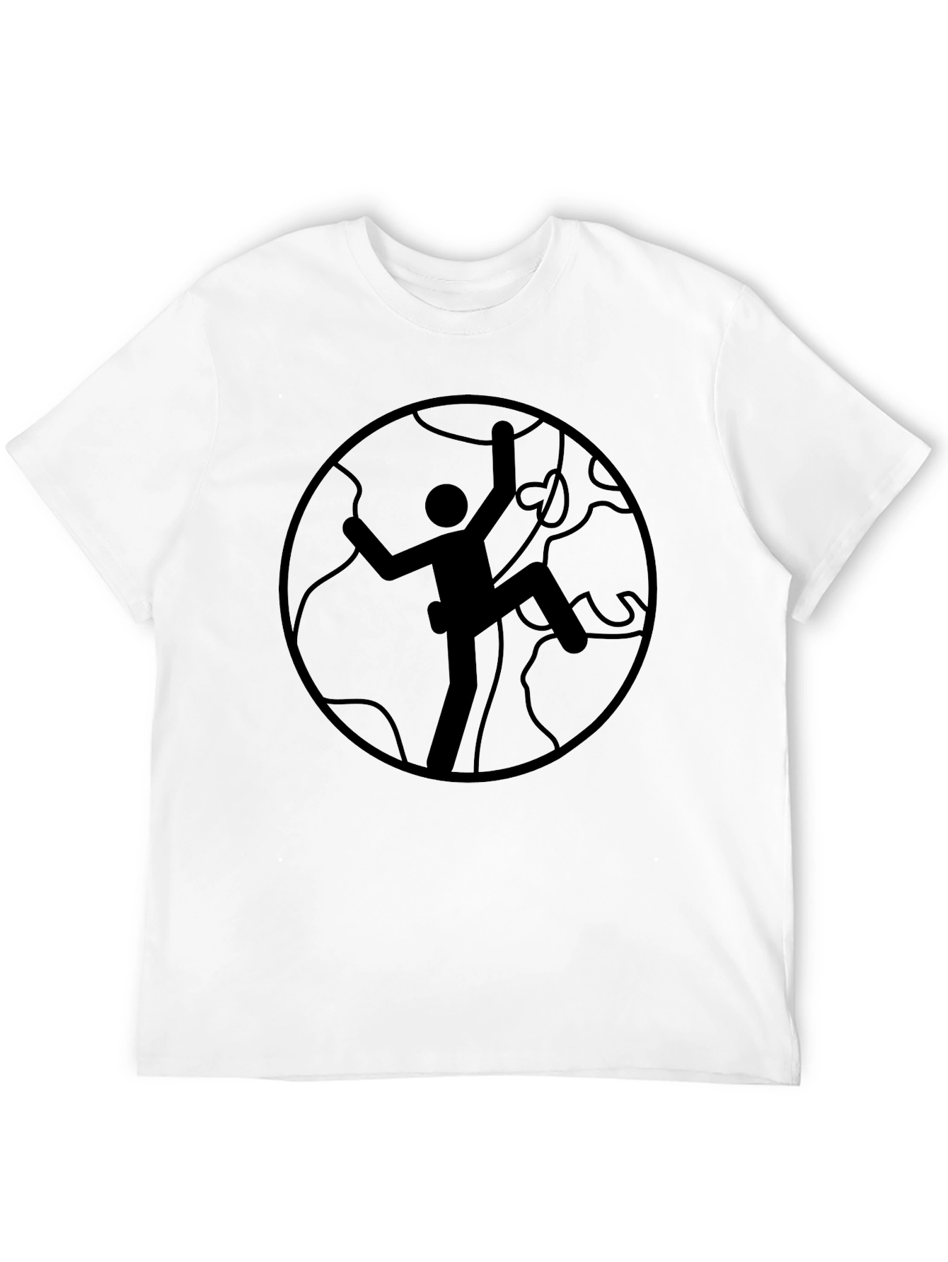 Climbing Graphic Black T-Shirt