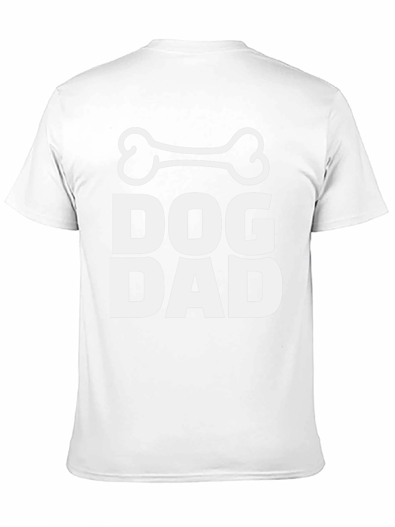Dog Dad Tee - Black Cotton Blend Casual