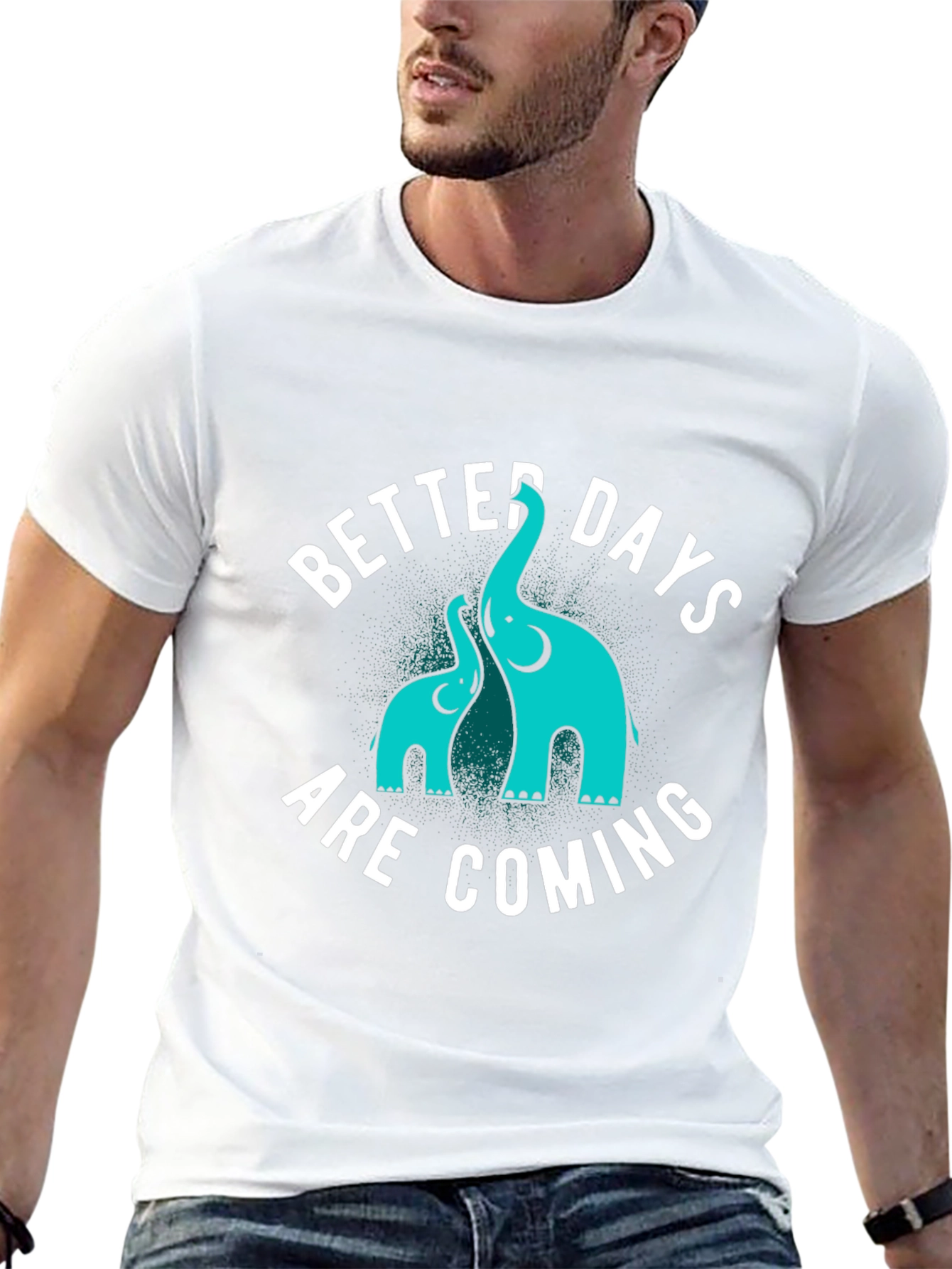 Better Days Are Coming Black Graphic Tee