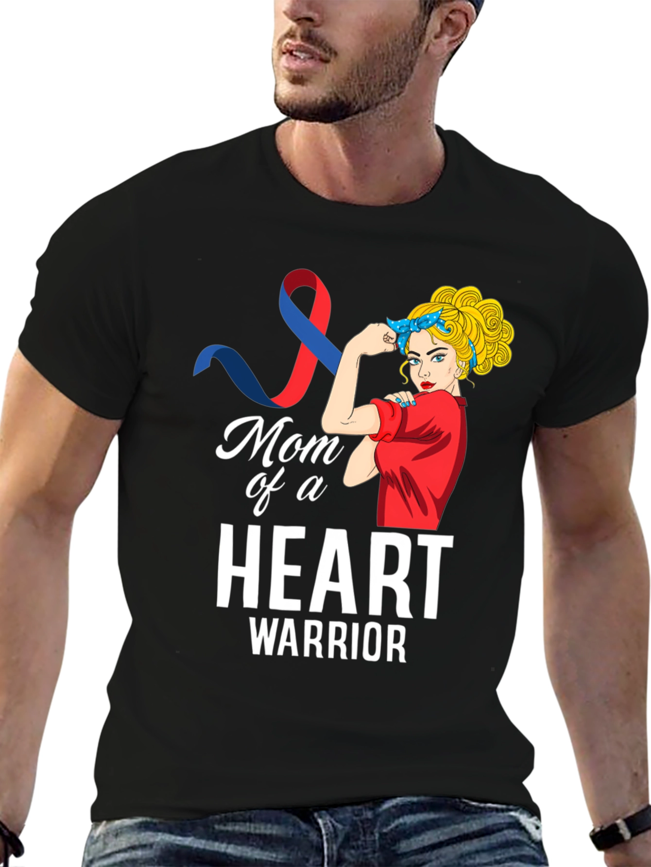 Mom of a Heart Warrior Graphic Tee