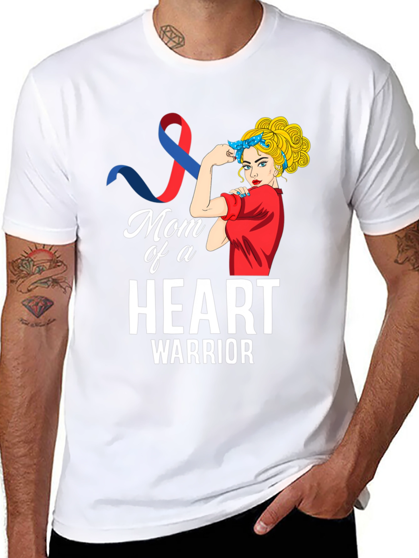 Mom of a Heart Warrior Graphic Tee