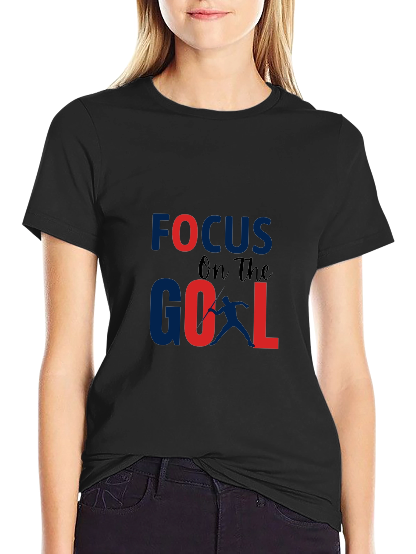 Focus on the Goal Graphic Tee - Black