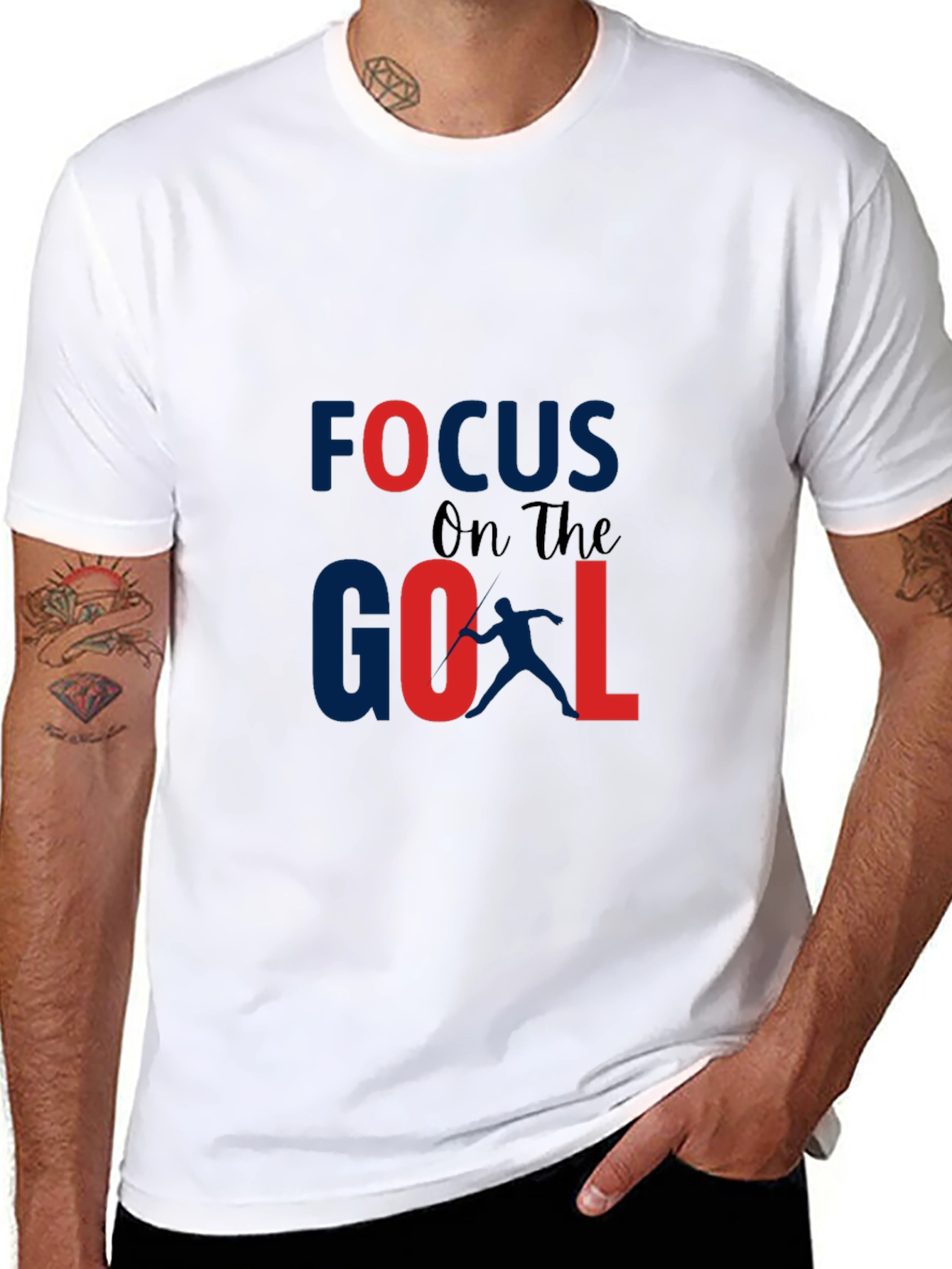 Focus on the Goal Graphic Tee - Black