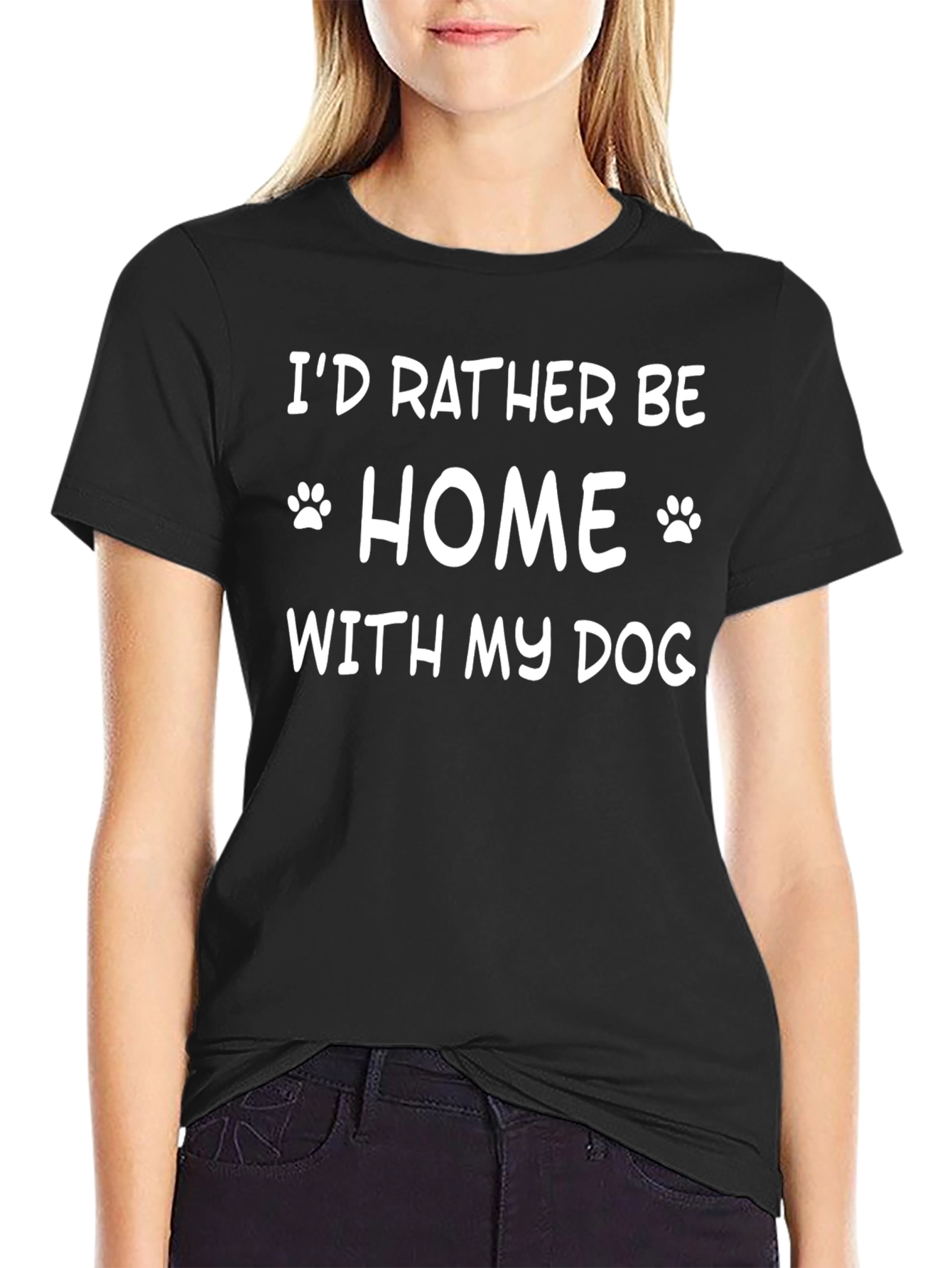 Dog Lover T-Shirt: Id Rather Be Home