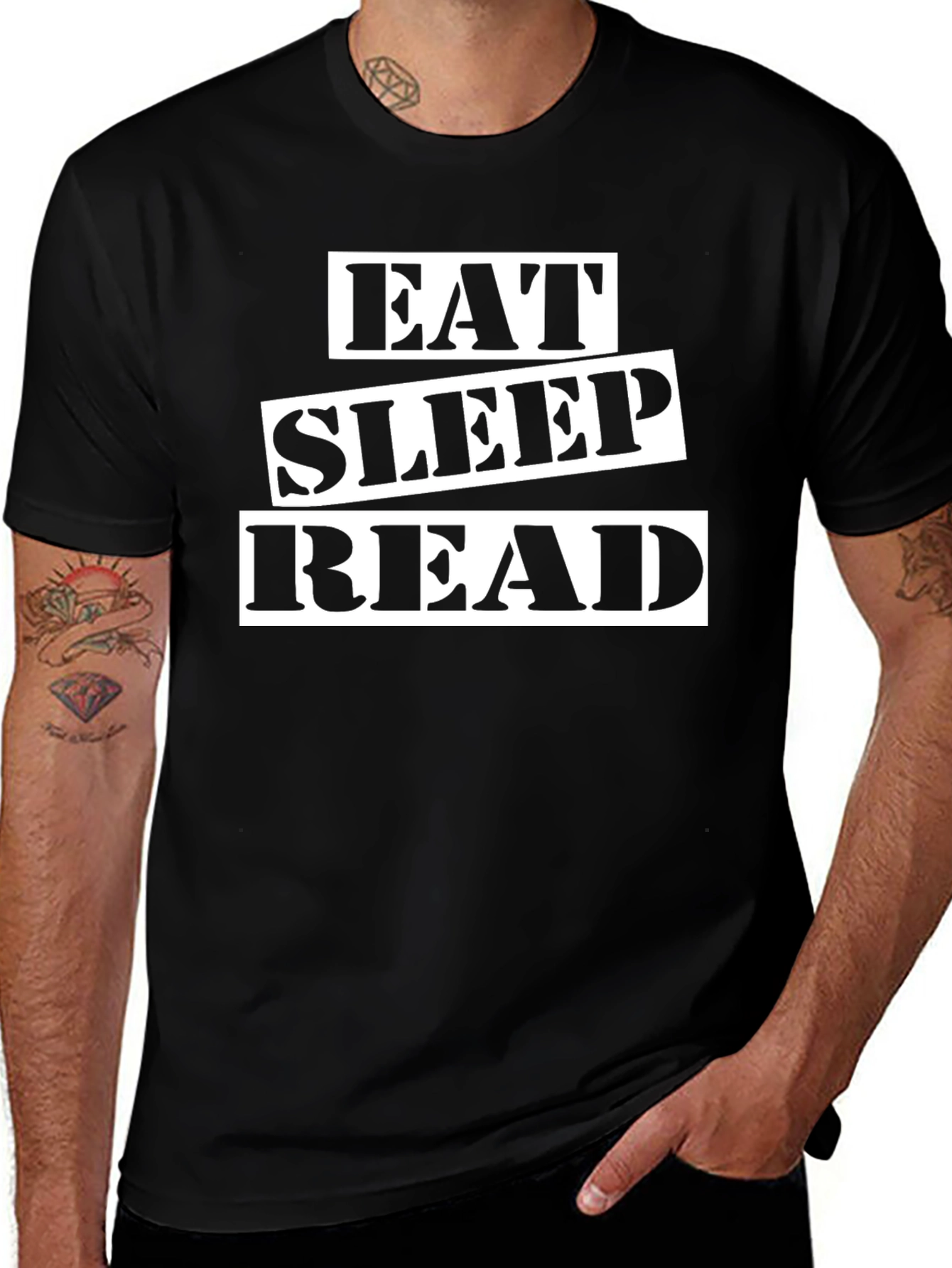 Eat Sleep Read Graphic T-Shirt