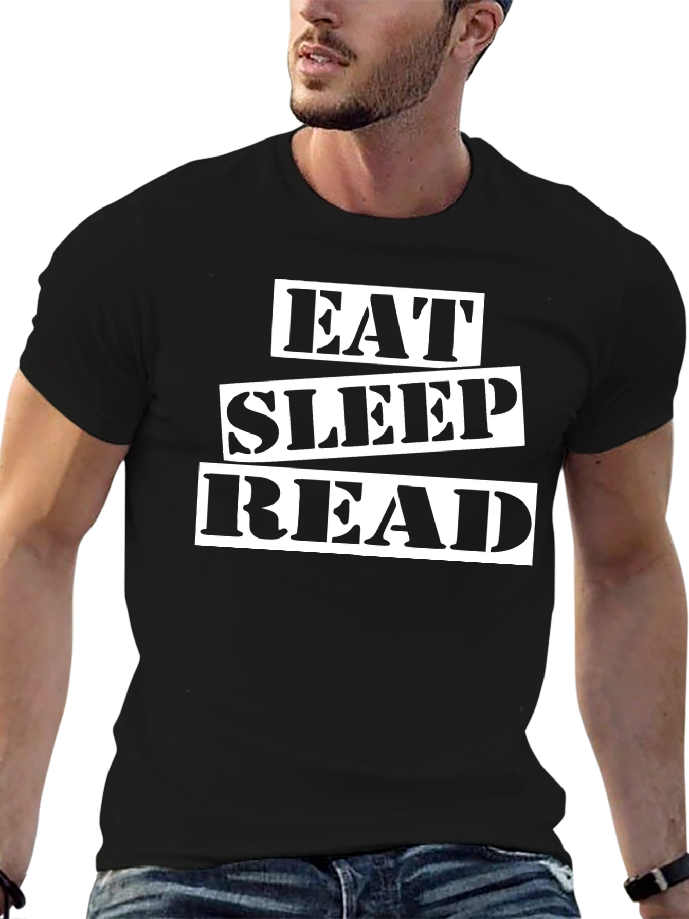 Eat Sleep Read Graphic T-Shirt
