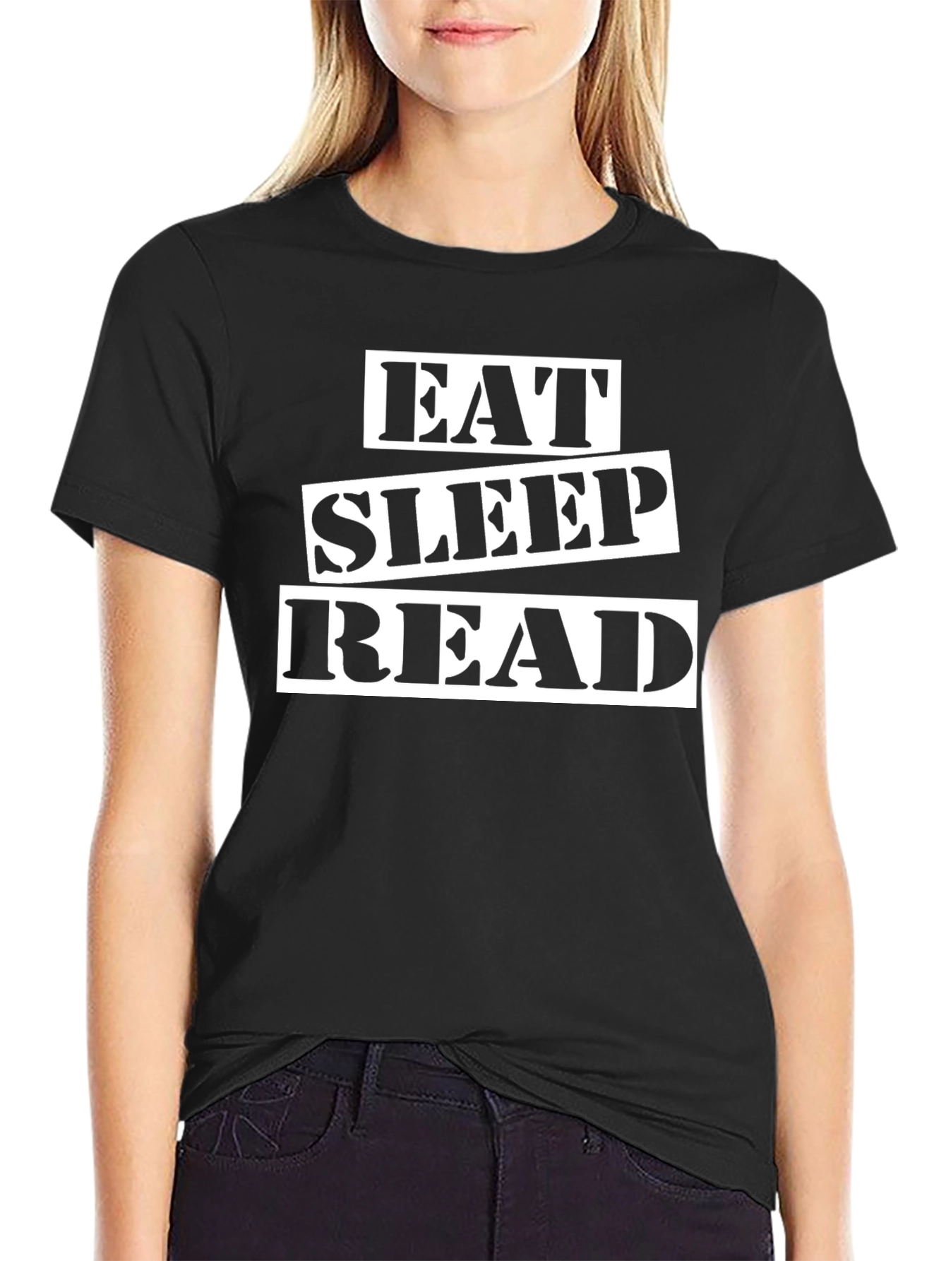 Eat Sleep Read Graphic T-Shirt