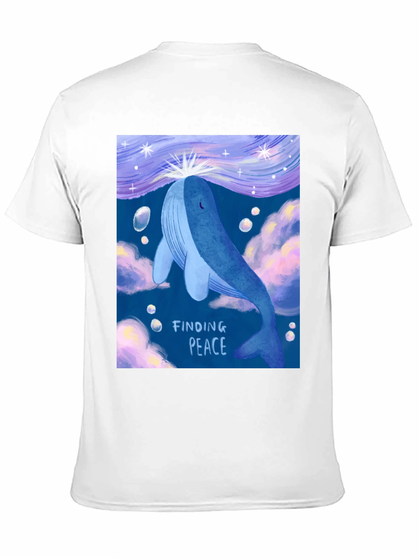 Whale Finding Peace Graphic T-Shirt